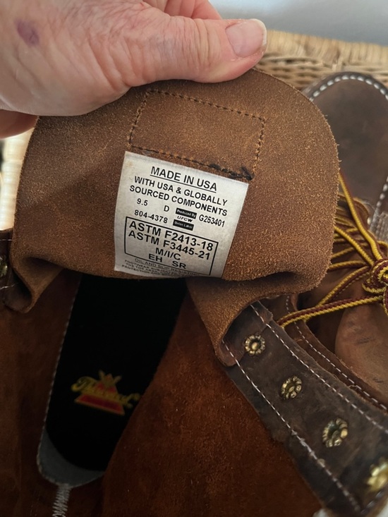 Thorogood 8” Steel Tow Work Boot Size 9.5 NWT main image 6